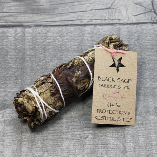 BLACK SAGE Smudge Stick - 10cm image 1