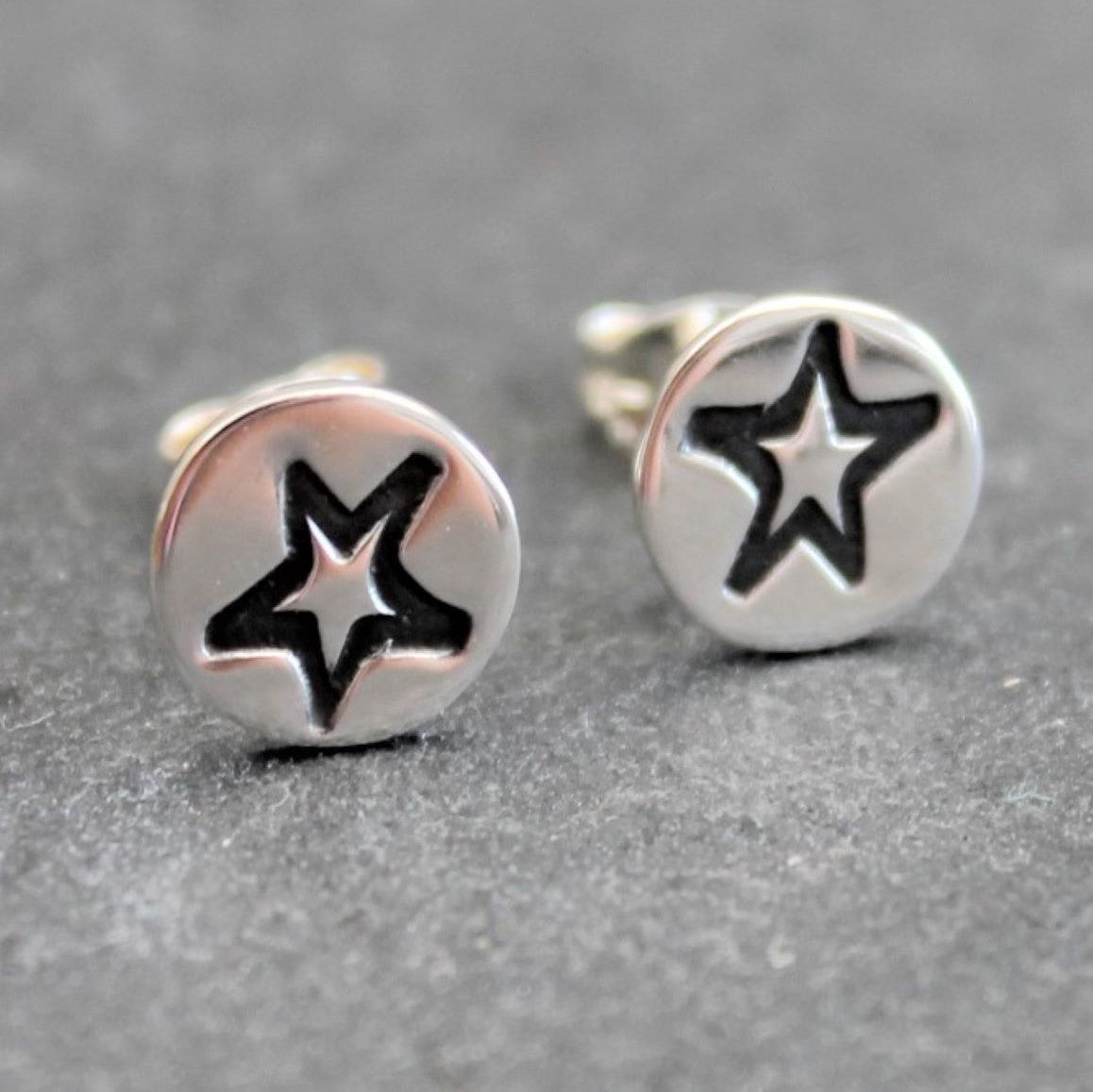STAR Stud Earrings - Sterling Silver image 0