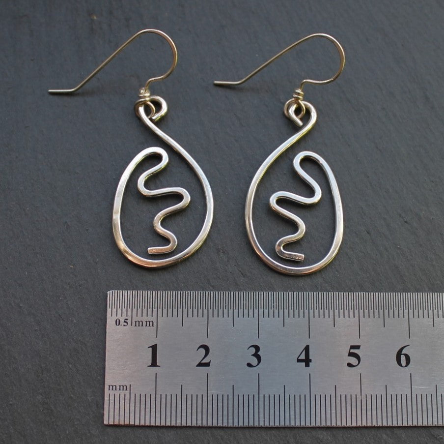 SQUIGGLE Earrings - Sterling Silver image 1