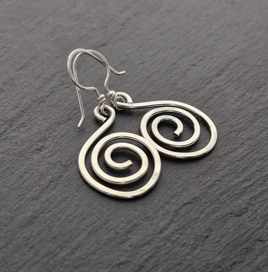 SPIRAL Earrings - Sterling Silver image 1