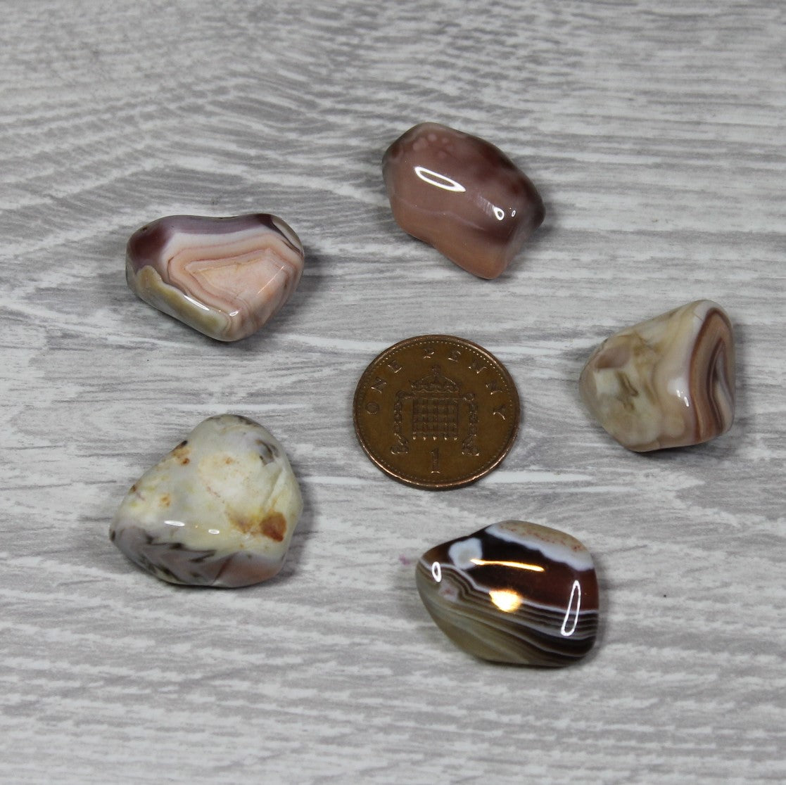 PINK BOTSWANA AGATE Tumblestone image 2