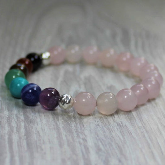 ROSE QUARTZ Chakra Bracelet image 0