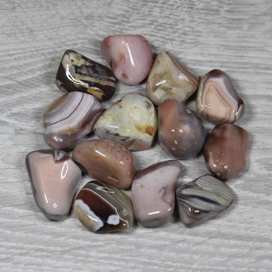PINK BOTSWANA AGATE Tumblestone image 0
