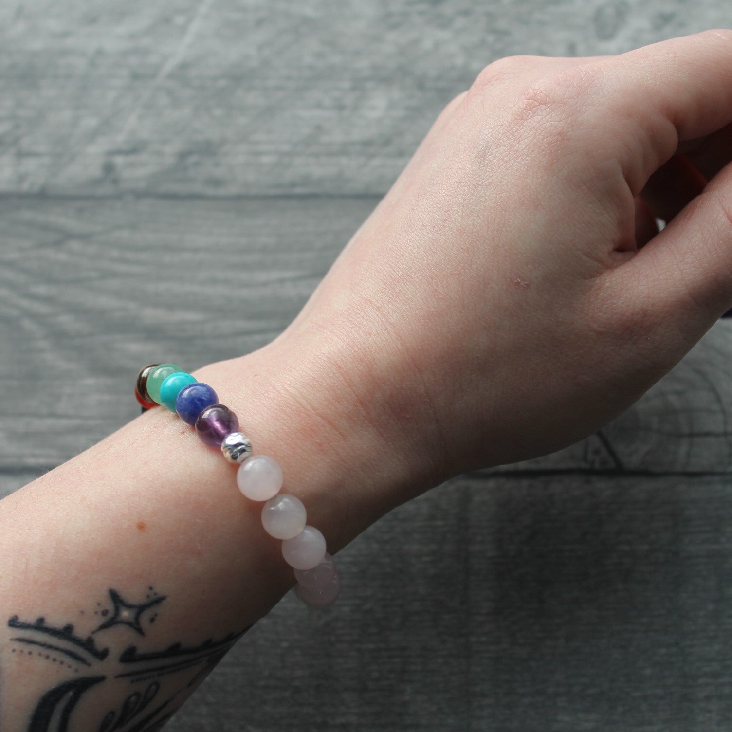 ROSE QUARTZ Chakra Bracelet image 2