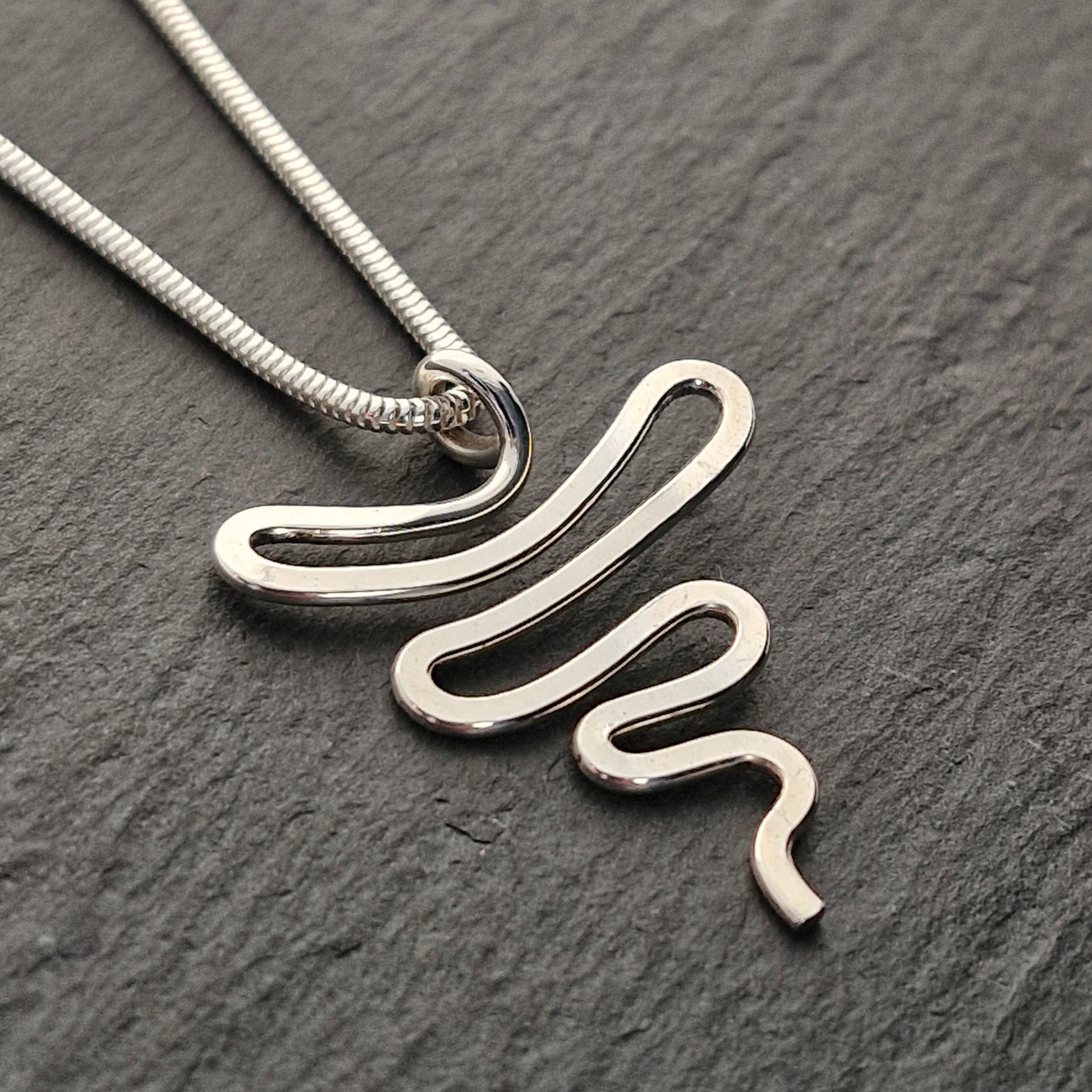 SQUIGGLE Pendant - Sterling Silver image 1