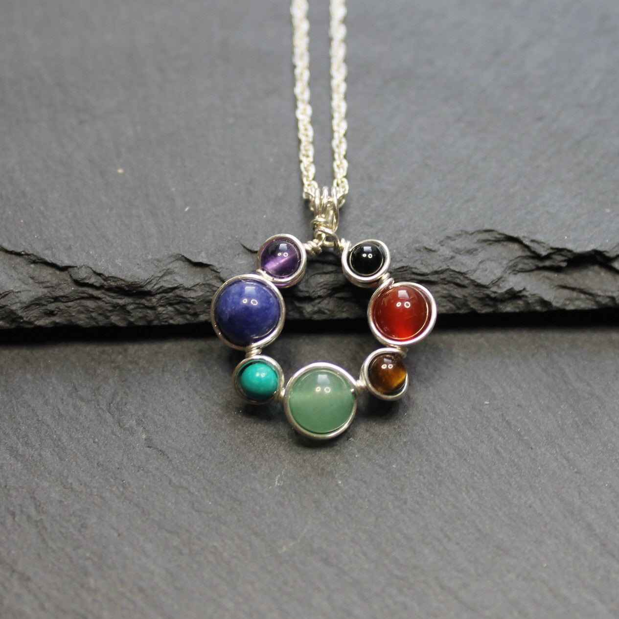 GEMSTONE CHAKRA Pendant - Sterling Silver image 4