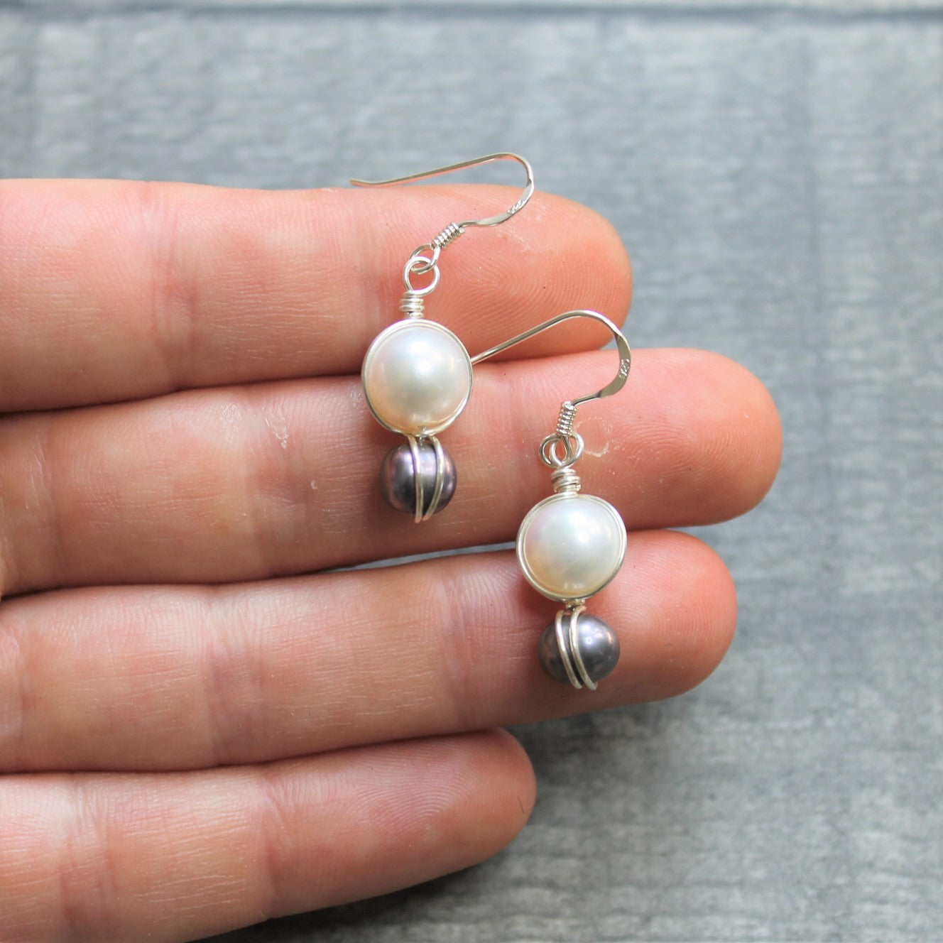 FRESHWATER PEARL Earrings - Sterling Silver image 3