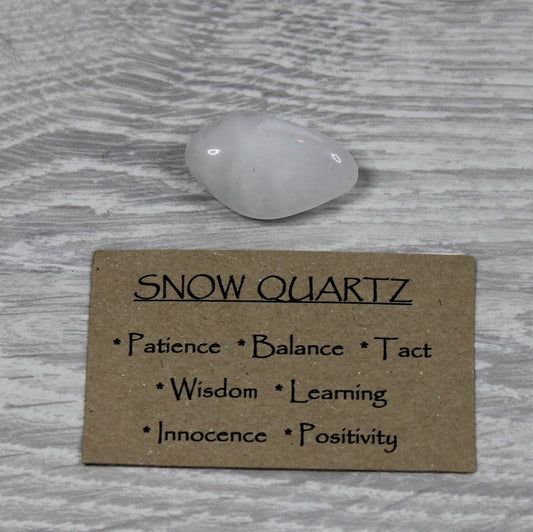 SNOW QUARTZ Tumblestone image 1