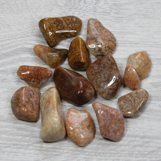 PINK MOSS AGATE Tumblestone image 0