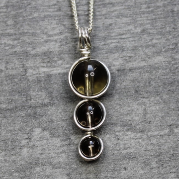 SMOKY QUARTZ Pendant - Sterling Silver