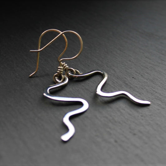 SQUIGGLE Earrings - Sterling Silver image 1