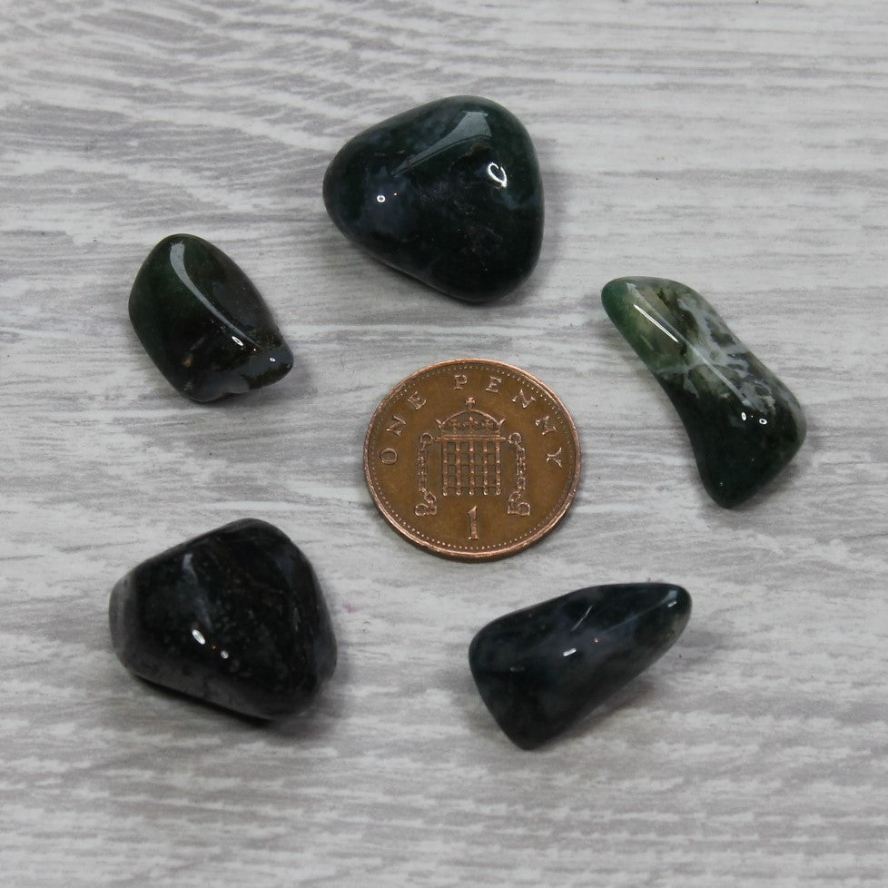 GREEN MOSS AGATE Tumblestone image 2
