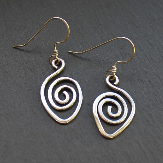 SPIRAL Earrings - Sterling Silver image 1