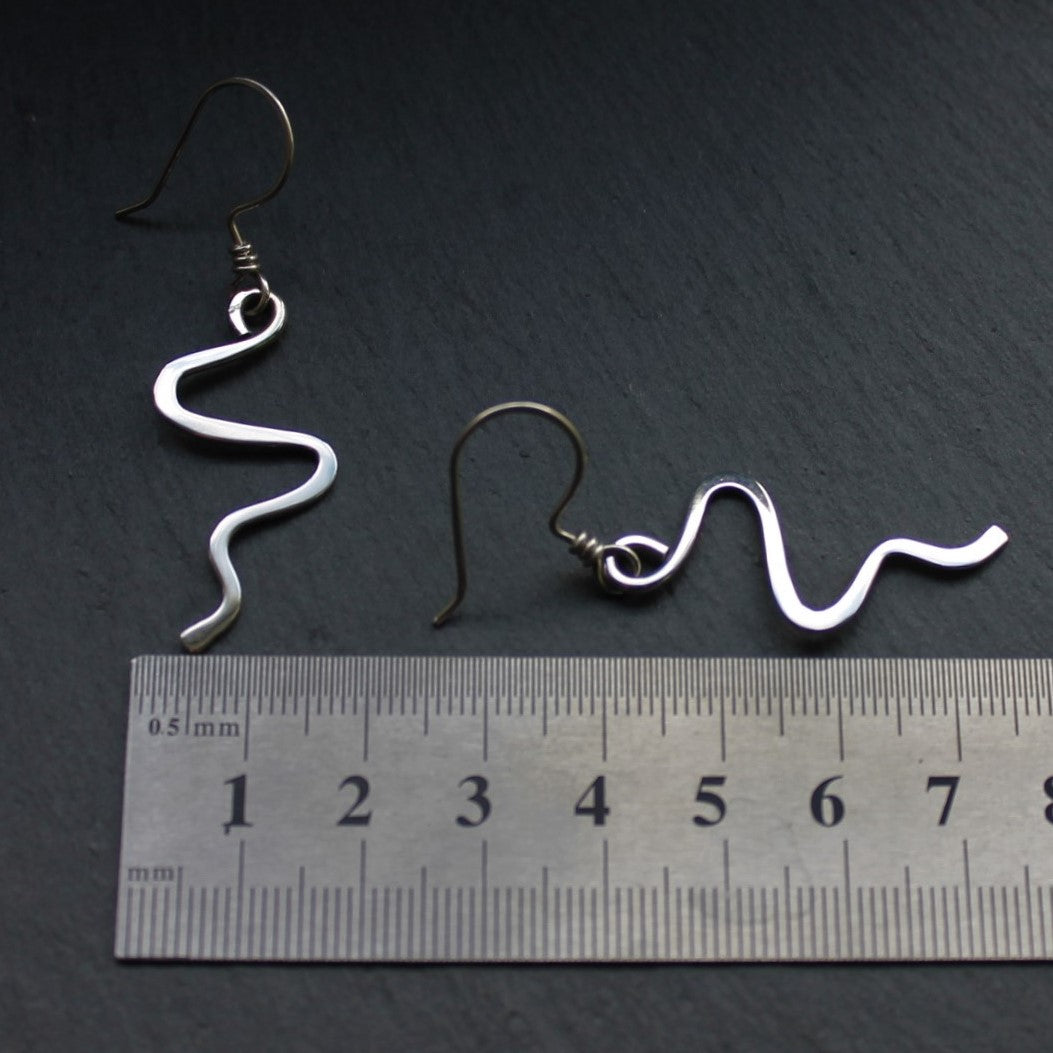 SQUIGGLE Earrings - Sterling Silver image 3
