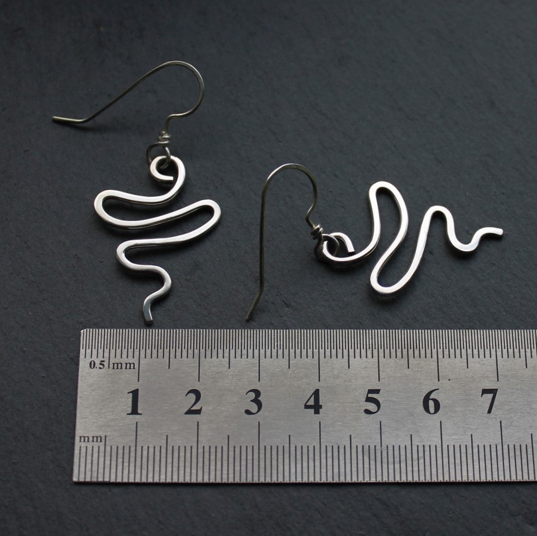 SQUIGGLE Earrings - Sterling Silver image 2