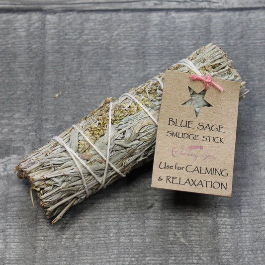 BLUE SAGE Smudge Stick - 10cm image 1