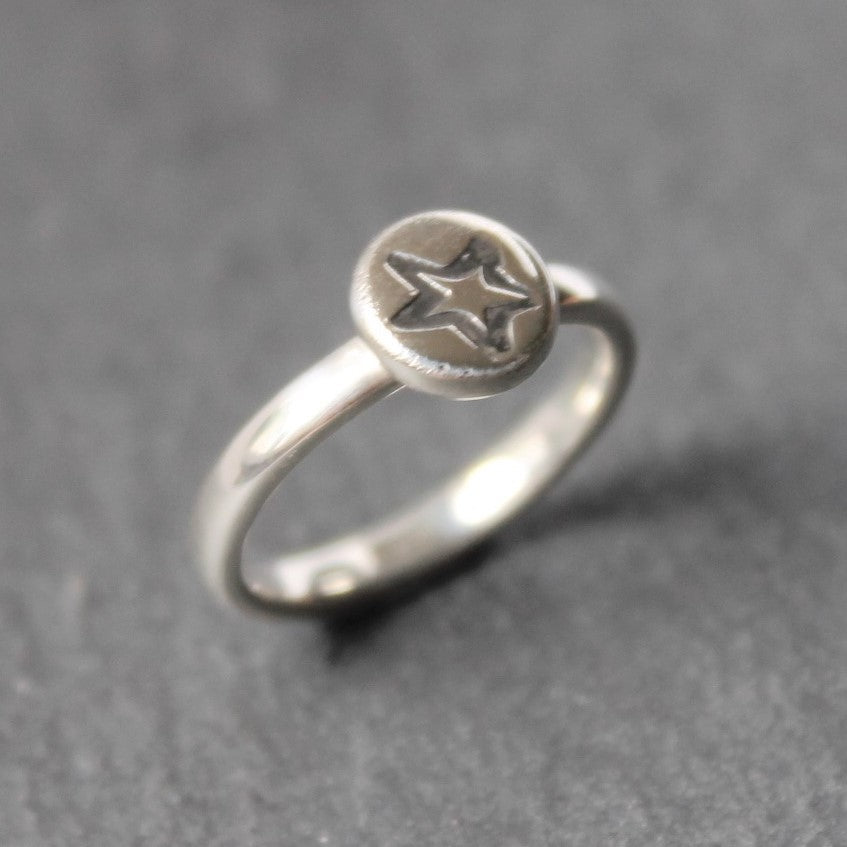 STAR Pebble Ring - Sterling Silver image 1