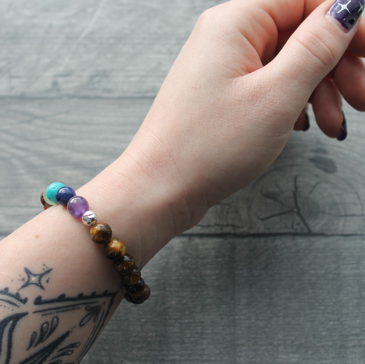 TIGER'S EYE Chakra Bracelet image 2