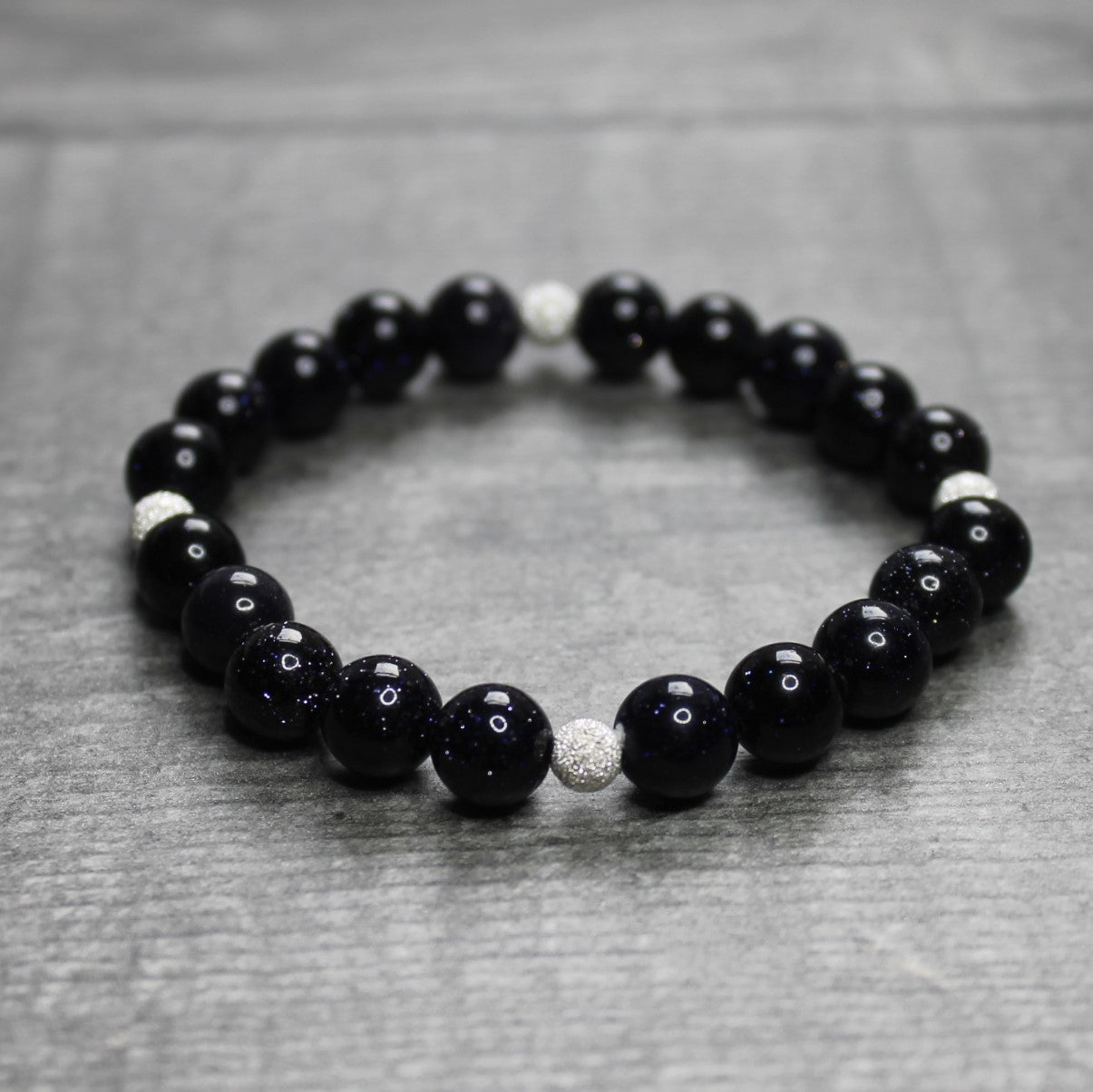 BLUE GOLDSTONE Bracelet - Sterling Silver image 0