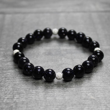 BLUE GOLDSTONE Bracelet - Sterling Silver image 0