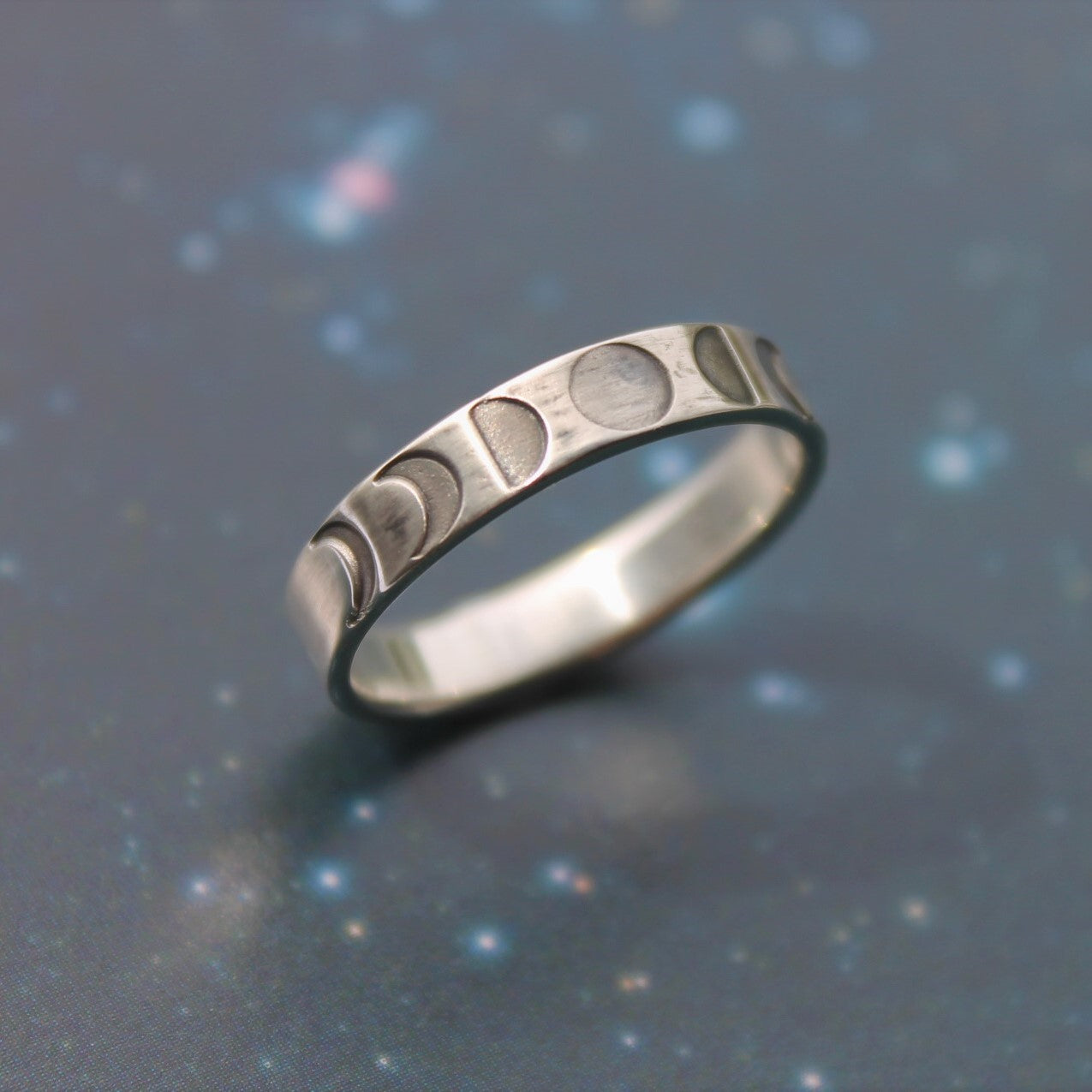 MOON PHASE Ring - Sterling Silver image 0