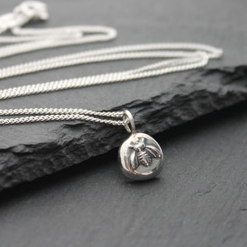 BEE Pebble Pendant - Sterling Silver image 0