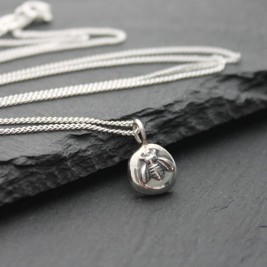 BEE Pebble Pendant - Sterling Silver image 0