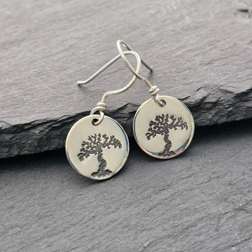 TREE OF LIFE Earrings - Sterling Silver image 0
