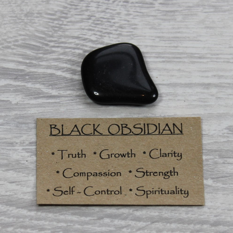 BLACK OBSIDIAN Tumblestone image 1