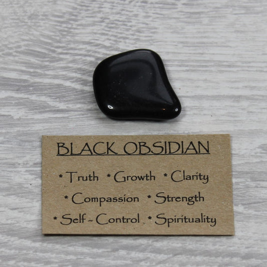 BLACK OBSIDIAN Tumblestone image 1