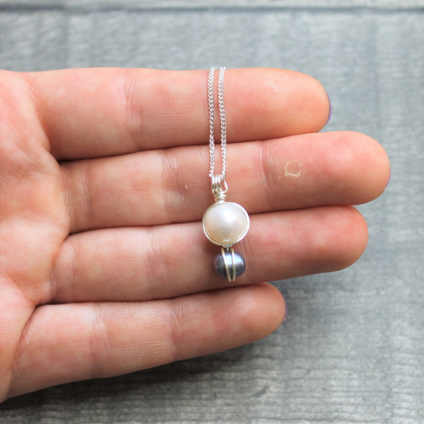FRESHWATER PEARL Pendant - Sterling Silver image 3