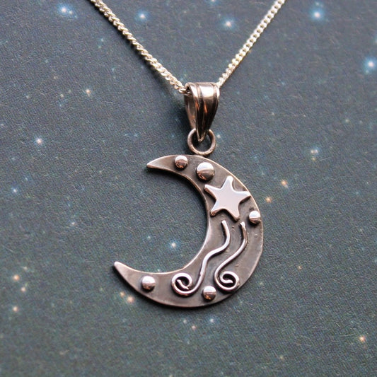 THE CHARMING MOON Pendant - Sterling Silver image 0