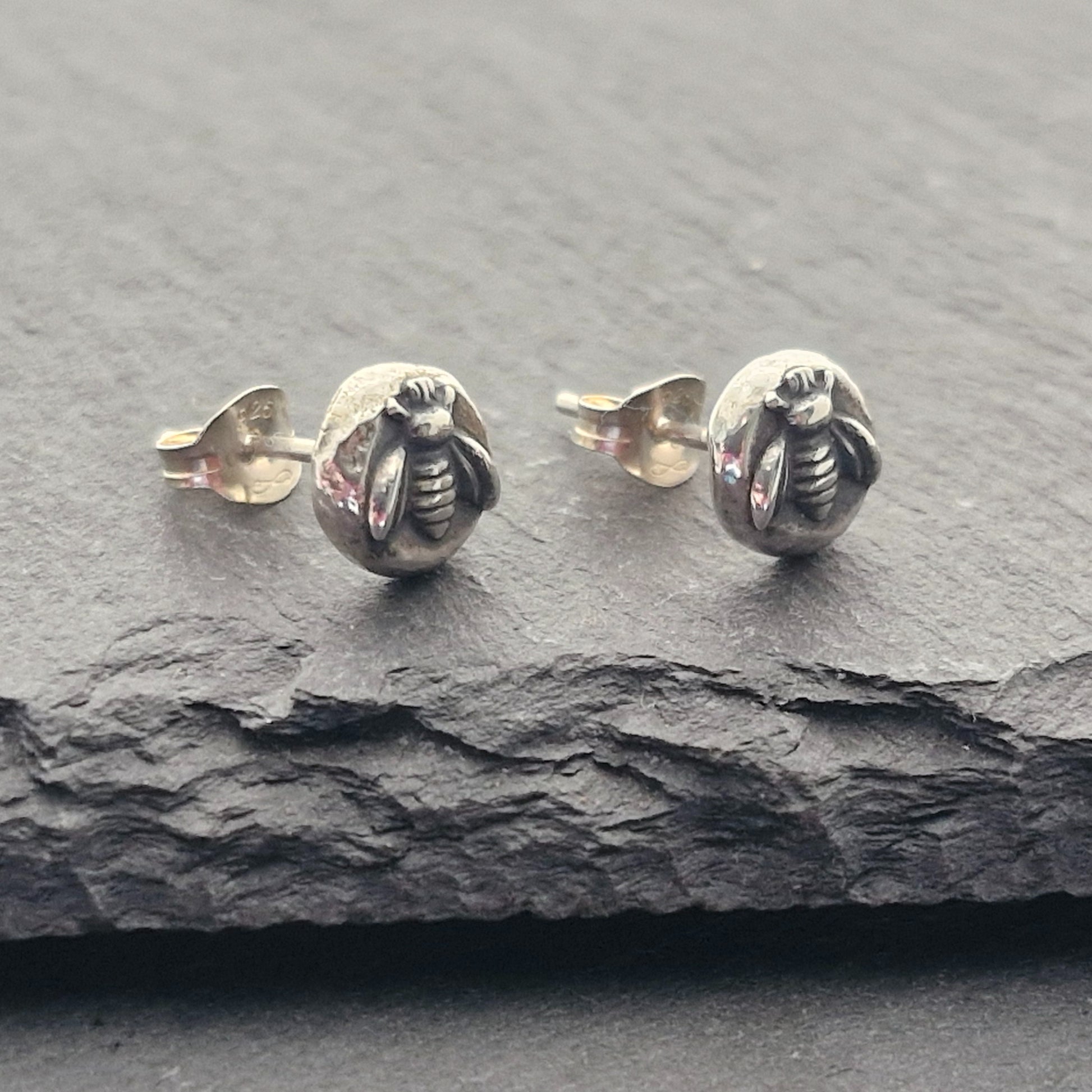 BEE Stud Earrings - Sterling Silver image 2