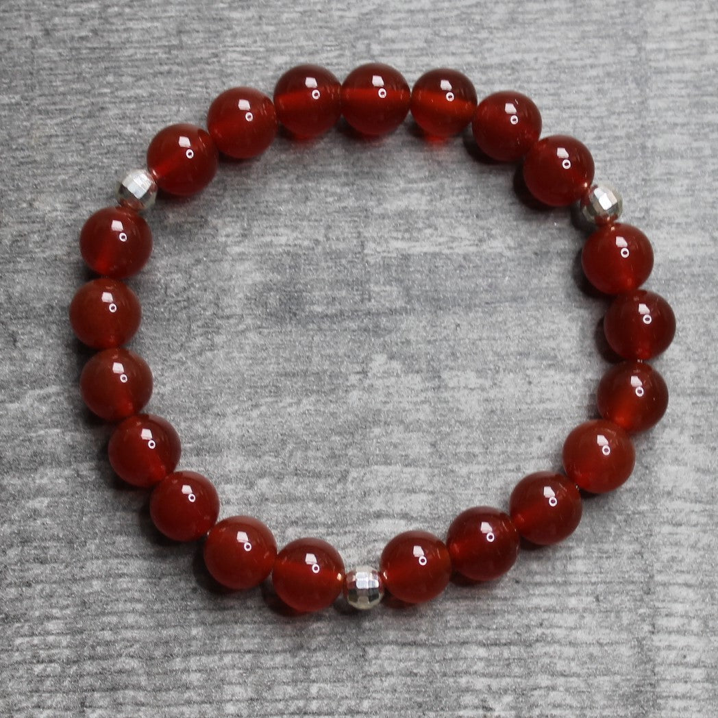 CARNELIAN Bracelet - Sterling Silver image 1