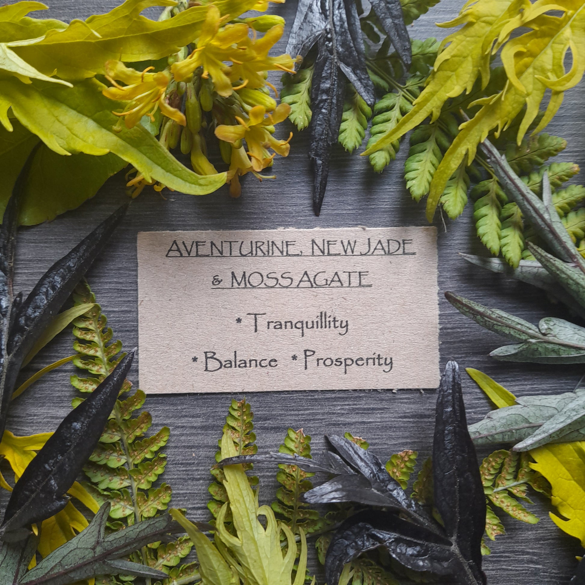 AVENTURINE, MOSS AGATE & NEW JADE Pendant - Sterling Silver image 4