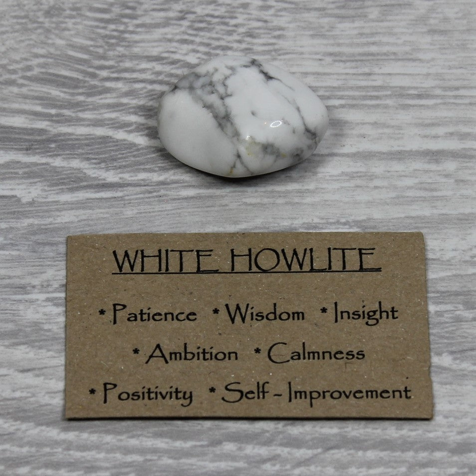 WHITE HOWLITE Tumblestone image 1