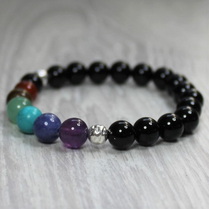 BLACK ONYX Chakra Bracelet image 0