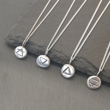 ELEMENT Pendant (Earth, Air, Fire, Water) - Sterling Silver image 0