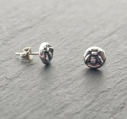 BEE Stud Earrings - Sterling Silver image 1