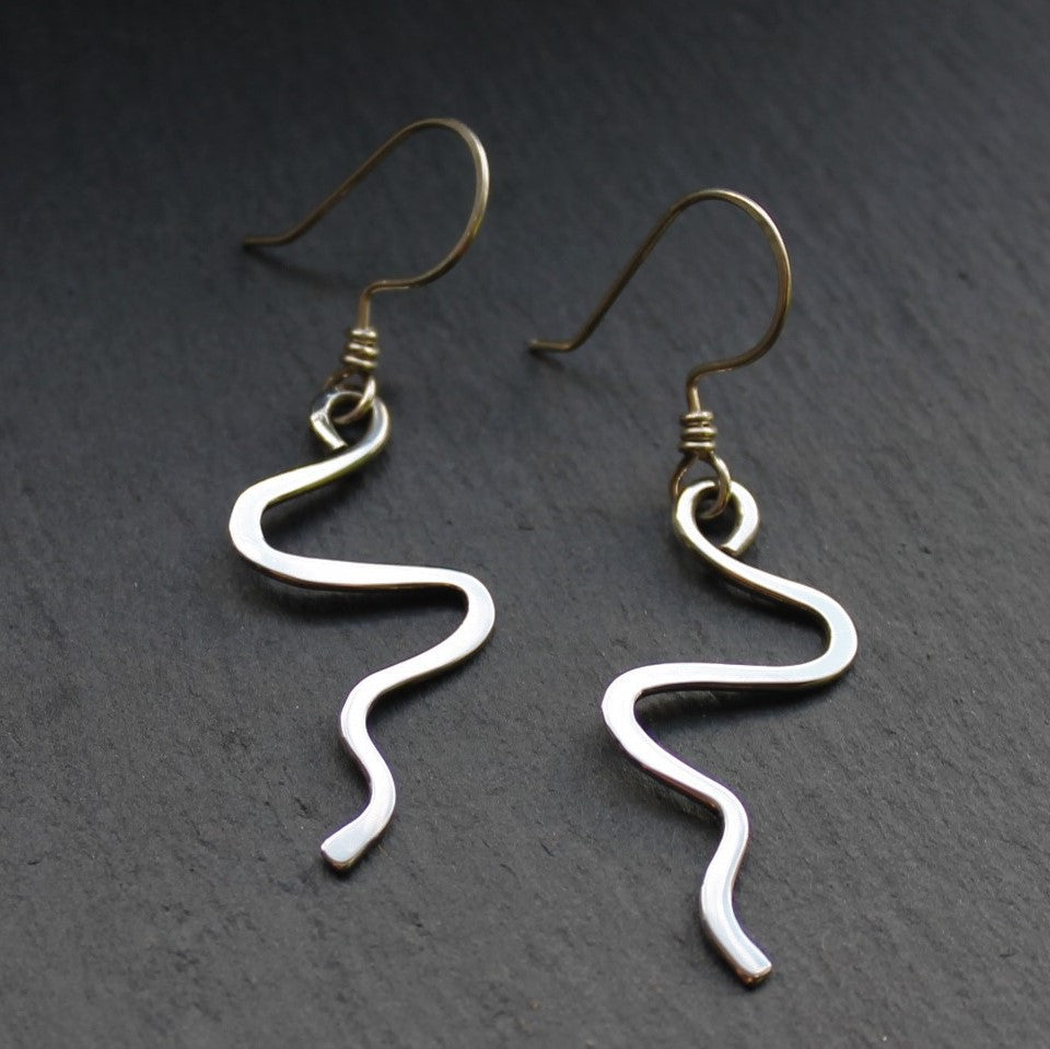 SQUIGGLE Earrings - Sterling Silver image 0