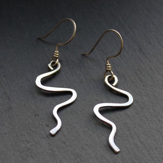 SQUIGGLE Earrings - Sterling Silver image 0