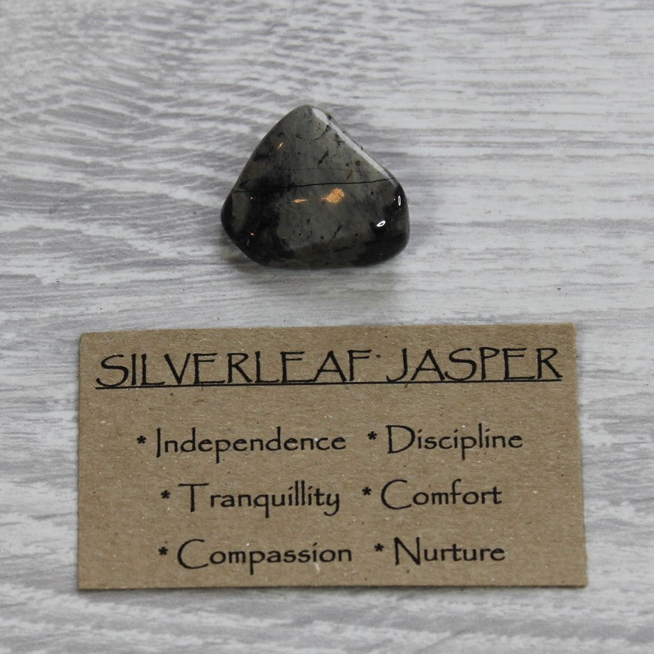 SILVERLEAF JASPER Tumblestone image 1