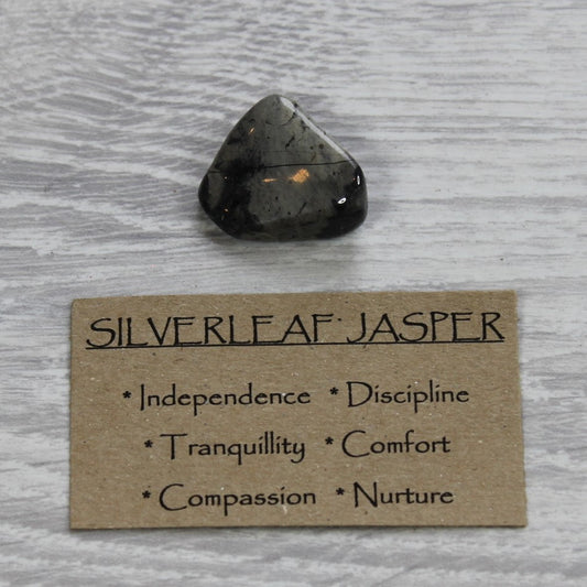 SILVERLEAF JASPER Tumblestone image 1