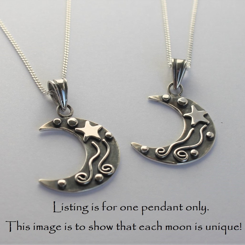THE CHARMING MOON Pendant - Sterling Silver image 4