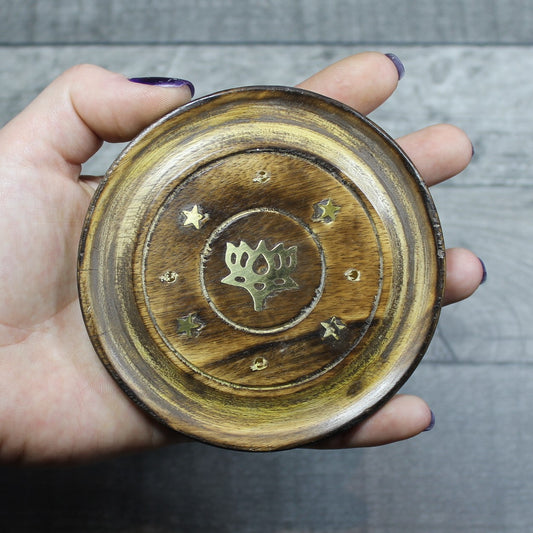 Mango Wood Ash Catcher - LOTUS image 1