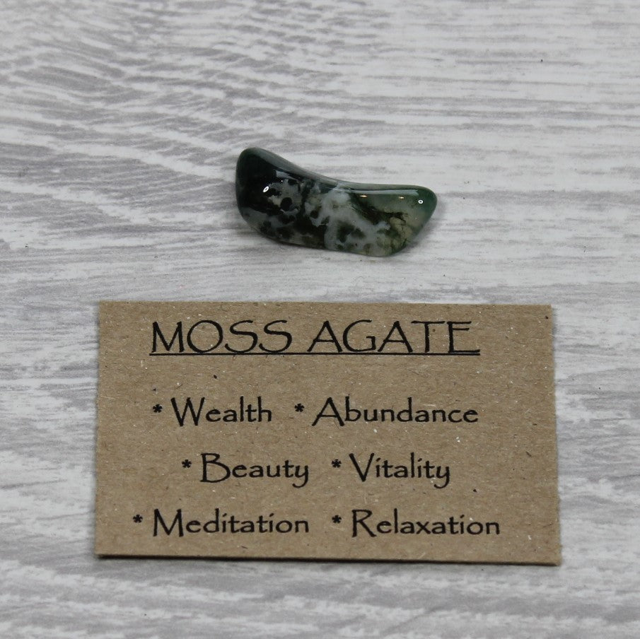 GREEN MOSS AGATE Tumblestone image 1