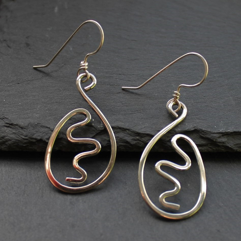 SQUIGGLE Earrings - Sterling Silver image 2