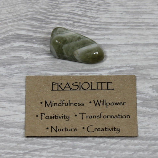 PRASIOLITE Tumblestone image 1