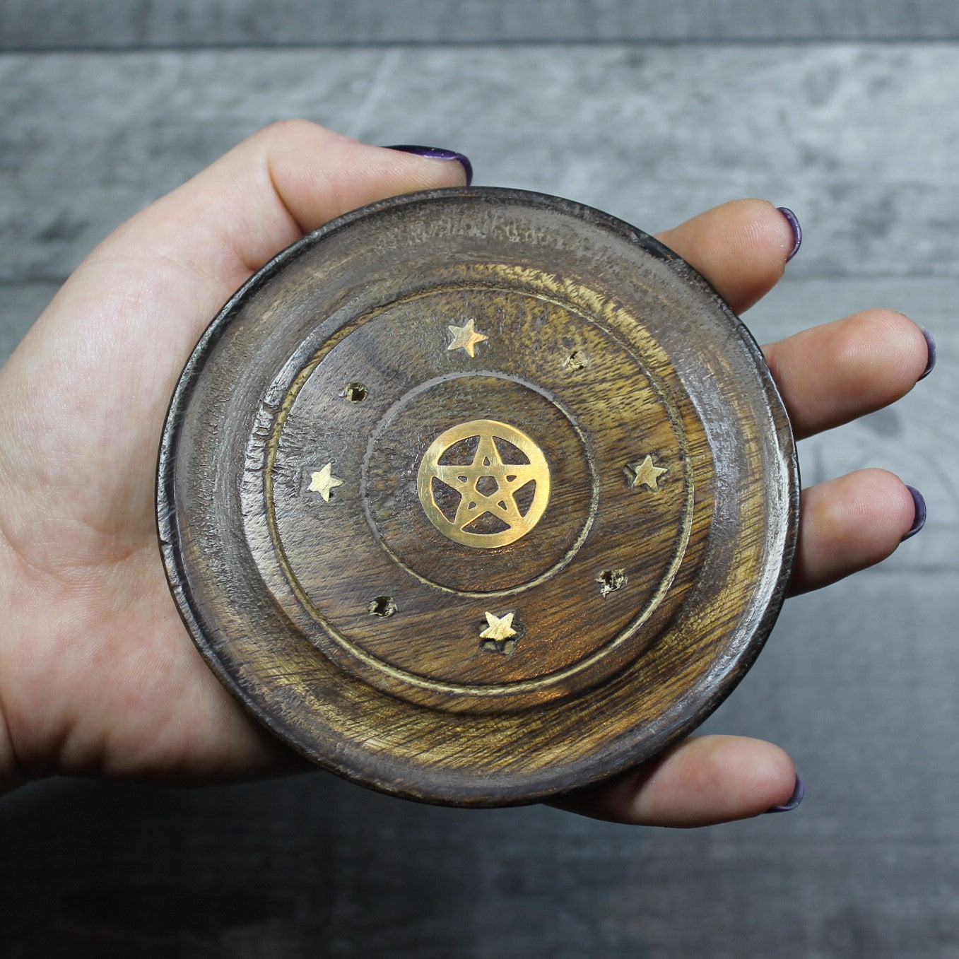 Mango Wood Ash Catcher - PENTACLE image 1