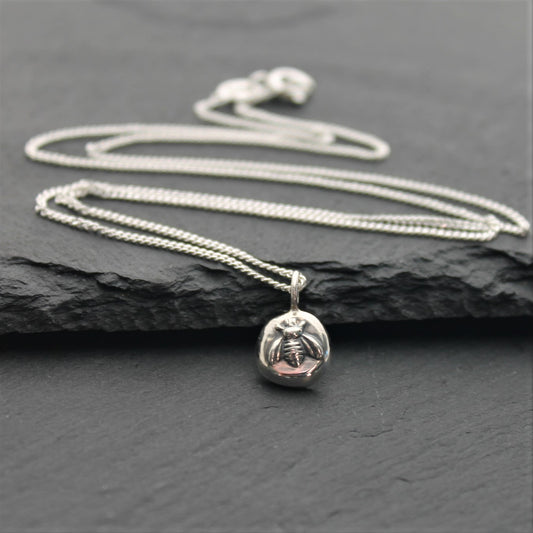 BEE Pebble Pendant - Sterling Silver image 1